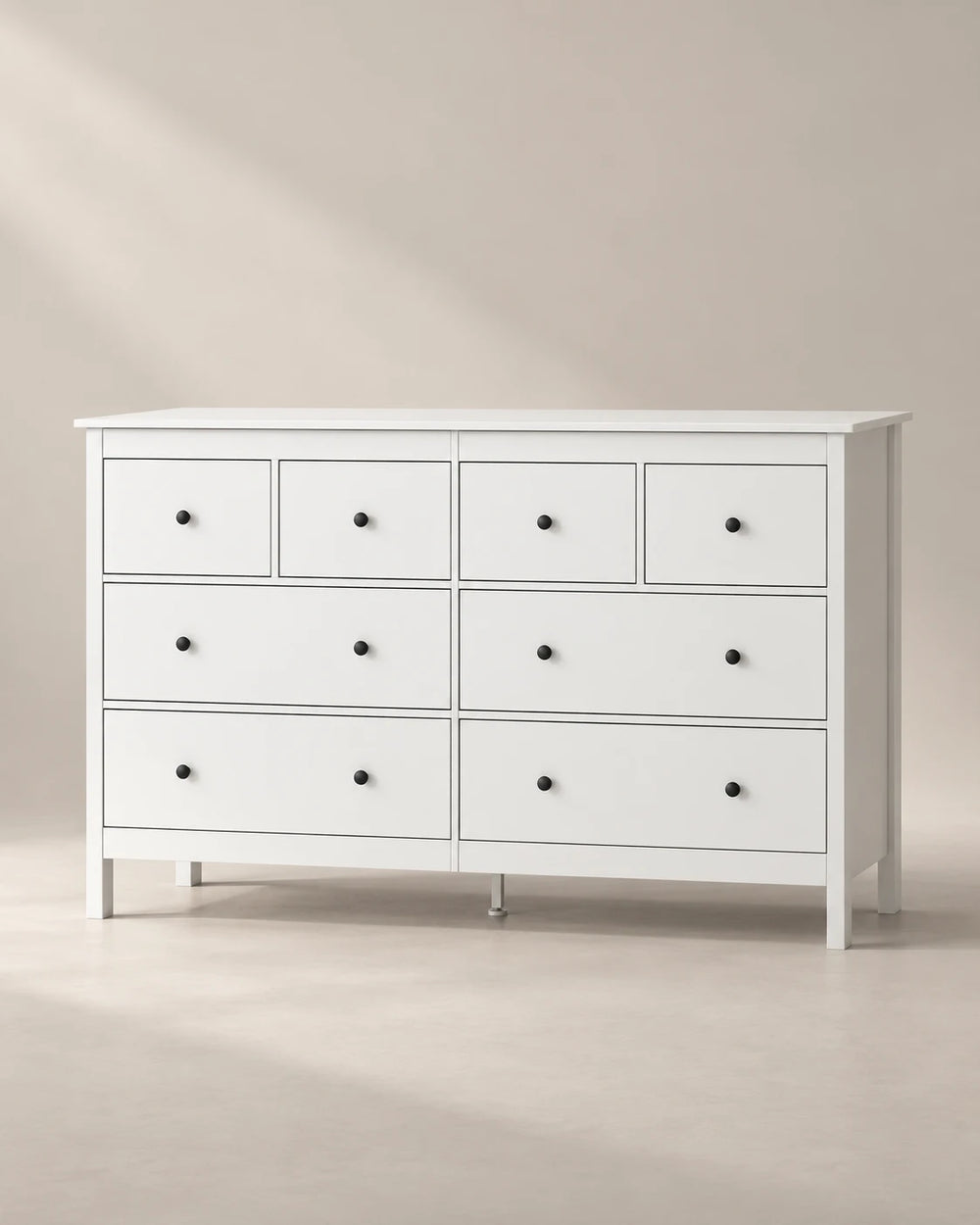WANAN white eight-drawer dresser